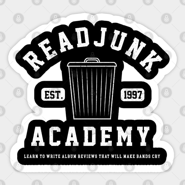 ReadJunk Academy Sticker by bryankremkau